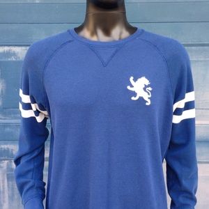 EXPRESS Cotton/Blend Waffle Fabric Long Sleeve Pull Over (With Crest)